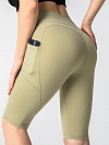 Damen Kurze Leggings mit Taschen HS308