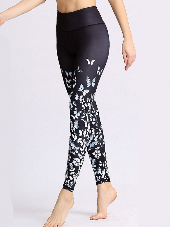 Gemustert Yogahose Damen Leggings HS026