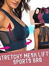 Damen Starker Halt Mesh Sport-BH FT110