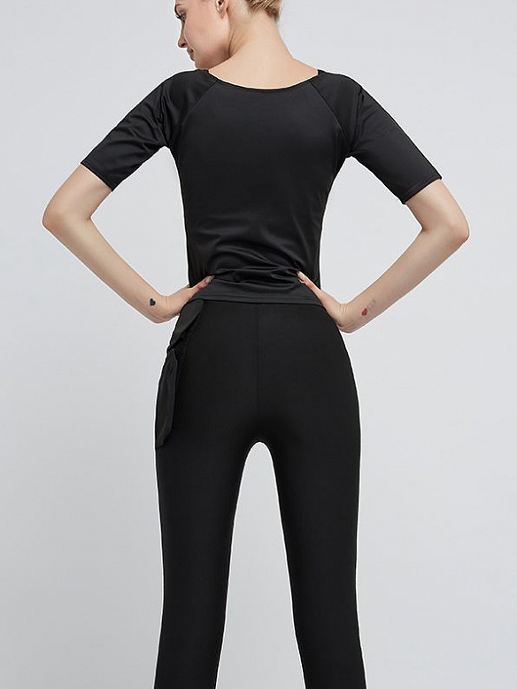 Damen Schwitzeffekt Tops Saunaanzug FT202