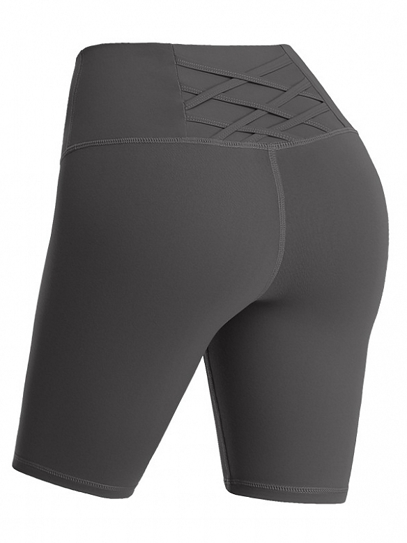 Rücken Crossover Fünf-Punkt-Shorts Yogahose HS617