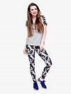 Damen Gemusterte Leggings Sporthose HS283