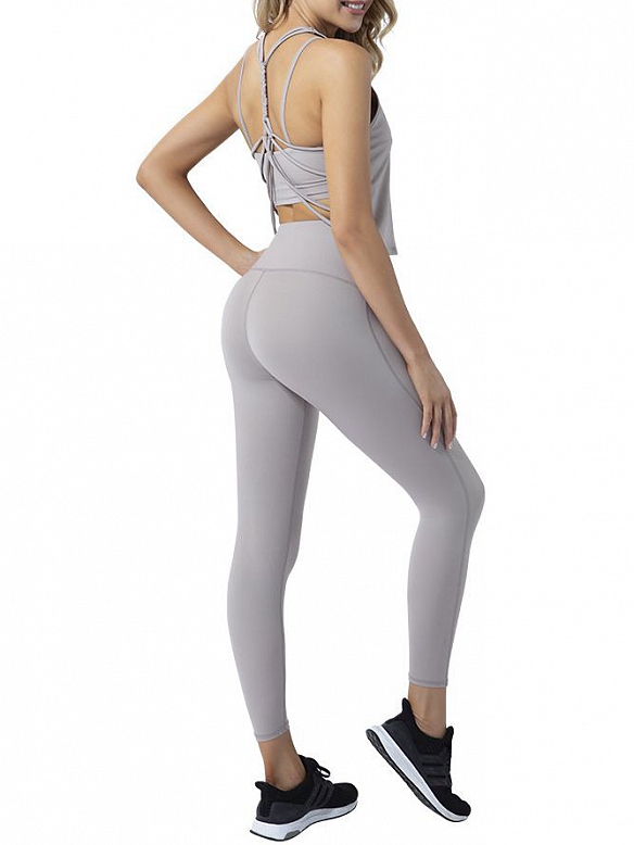 Yoga Kleidung Anzug 3er-Set Trainingsanzug Laufbekleidung Gym Fitness Kleidung ST116