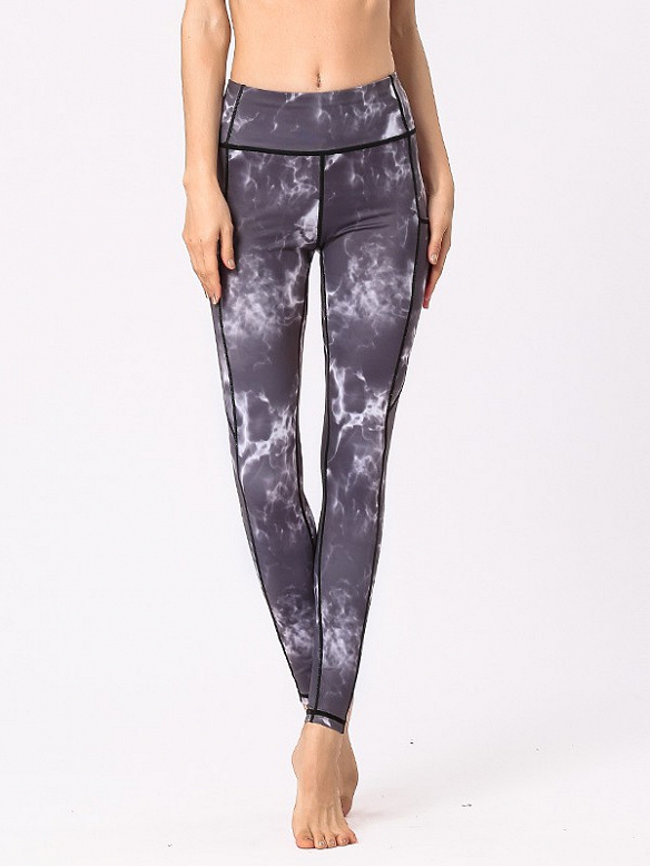 Damen Atmungsaktive Leggings mit Taschen HS122