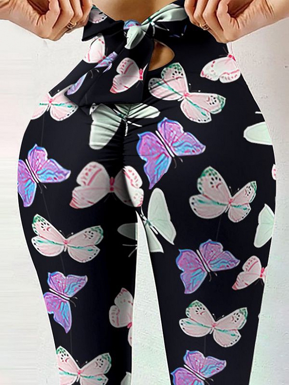 Damen Gemusterte Yogahose HS491