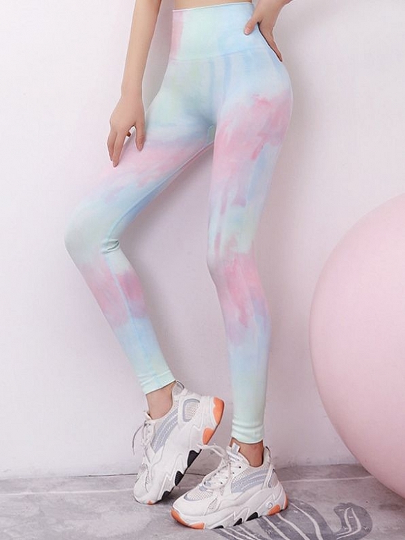 Fitness-Hose Tie-Dye Sport Leggings für Frauen HS867