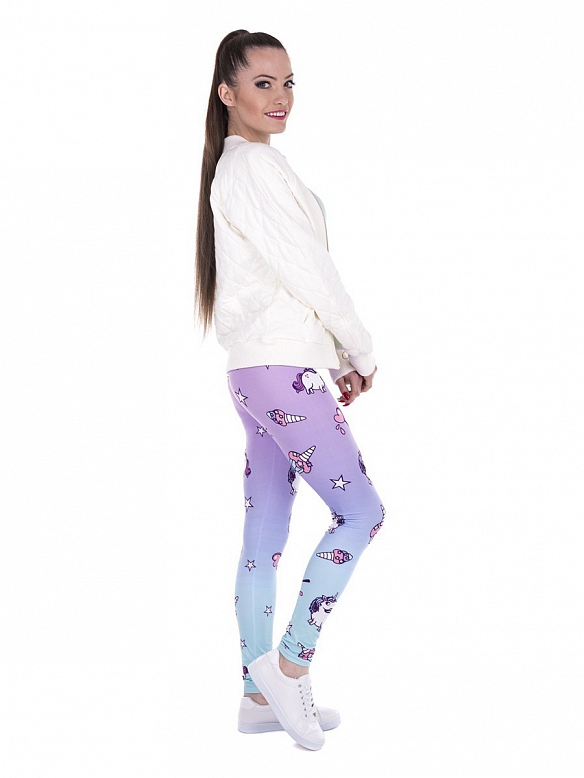 Damen Gemusterte Leggings Sporthose HS286