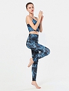 Gemustertes Yoga-Set Sportanzug ST034