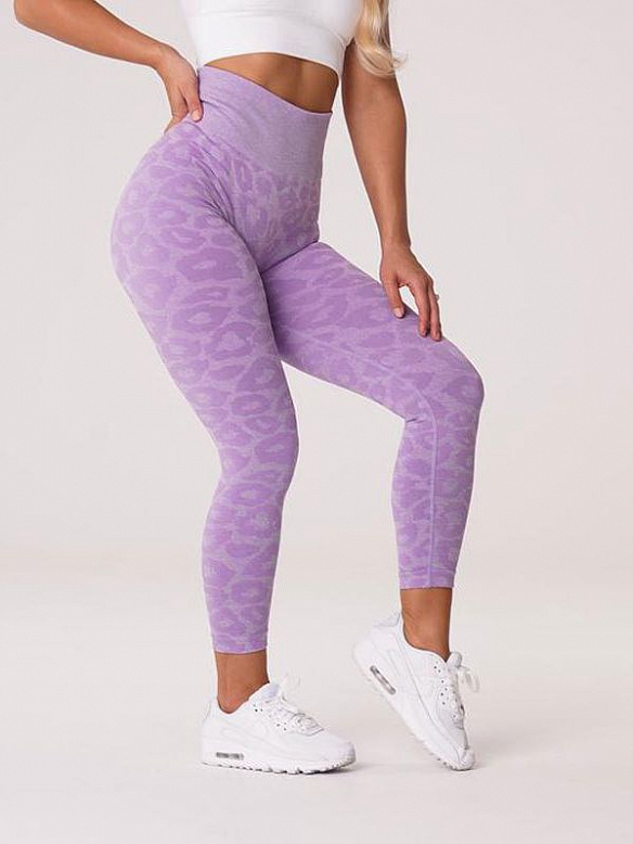 Snowflake Leopard Print Spotted Peach Butt Skinny Lift Trousers HS824