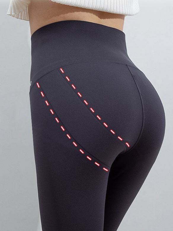 Damen Push Up Leggings Sporthose mit Haken-Reihen Bauchweg HS392