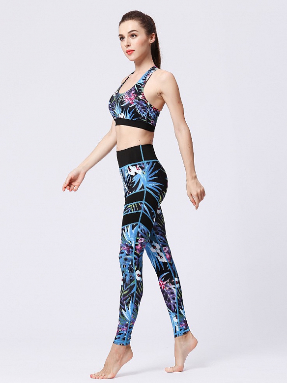 Gemustertes Yoga-Set ST022