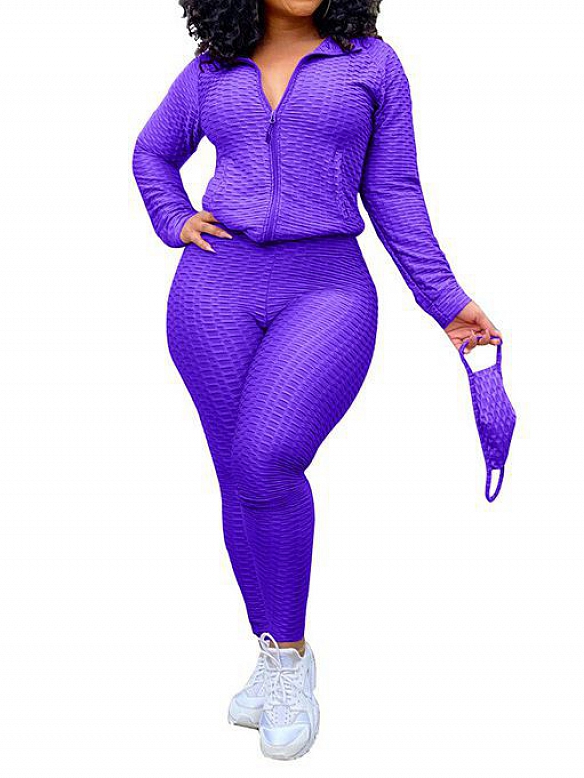 Damen 3er-Set Activewear Set mit Mundschutz  ST155