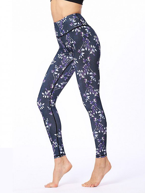 Damen Sport Leggins Höhe Taille Yogahose HS034