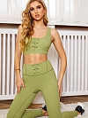 Kam Reversible Sexy Sport & Fitness Yoga Wear Zweiteiliges Set ST205