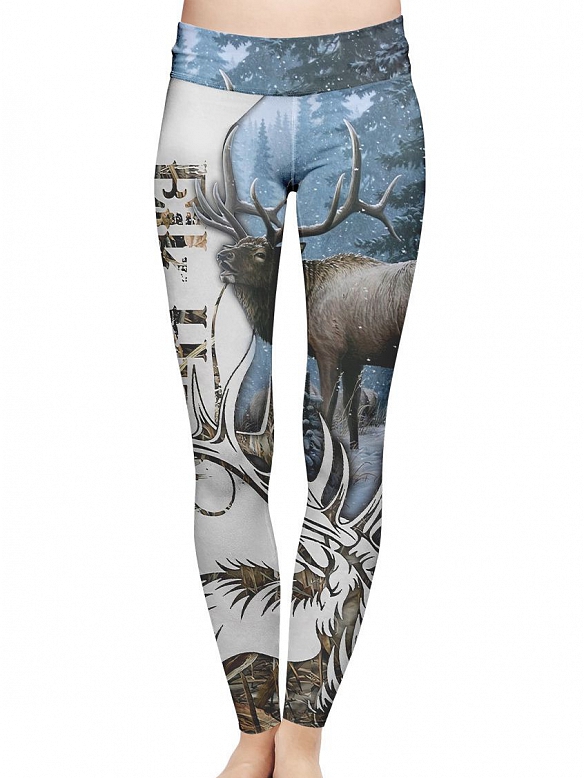 Damen Camouflage Nude Feel Quick Dry Lose Push Up Sport Leggings HS661