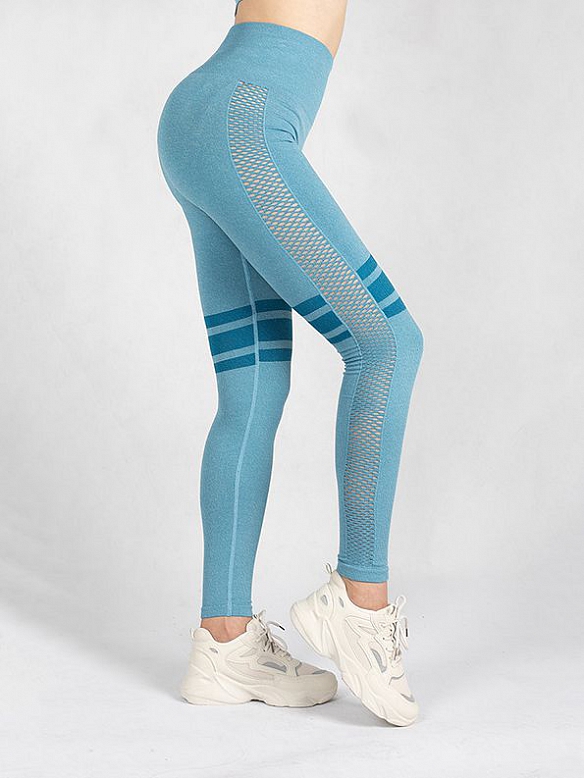 Hochtaillierte, dehnbare Workout-Leggings HS714