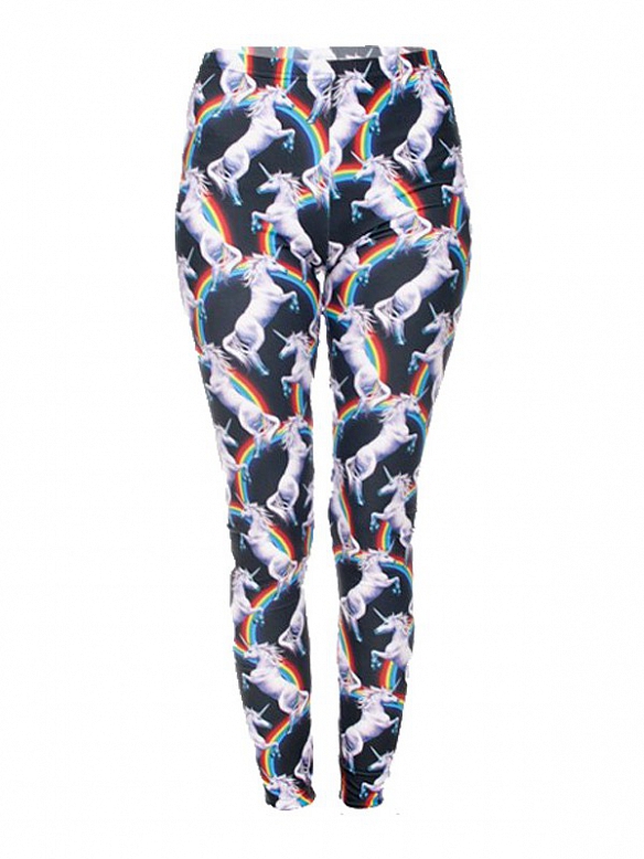 Damen Gemusterte Leggings Sporthose HS283