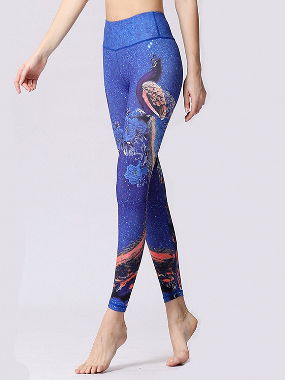 Gemustert Yogahose Damen Leggings HS019