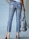 Zerfetzte Raw Saum Jeans HS927