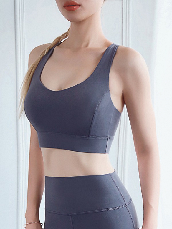 Damen Crop Top Sport Bra Top FT041