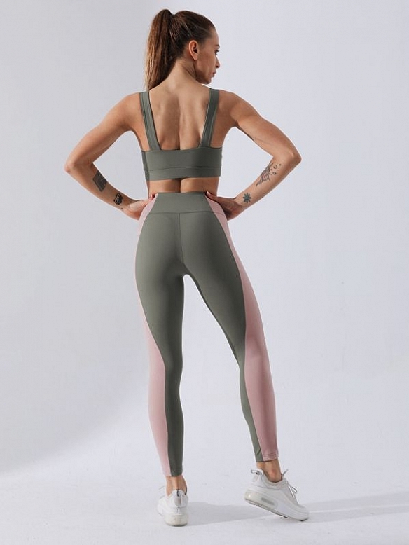 Collision splicing fitness suit ST288