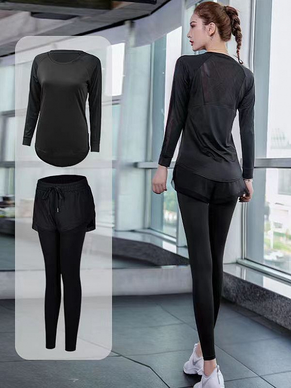 Locker sitzende, schlank laufende und schnell trocknende Fitnesskleidung  ST214