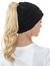 Damen Gestrickt verdicken Hut Mit Zöpfen Loch Loop  AS007