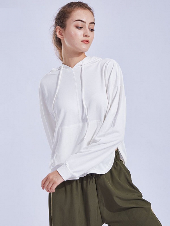 Damen Sporttop mit langen Ärmeln Sport T-shirt FT063