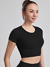 Zip Yoga Kurzarm Top PF009