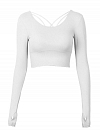 Damen Langarm Yogashirt mit Daumenloch FT204