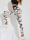 Tie-dye Yoga Hose Frauen Pfirsich Hüfte Heber hohe Taille Leggings Mode drucken Fitness Yoga Hose HS672