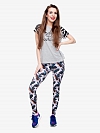 Damen Gemusterte Leggings Sporthose HS283