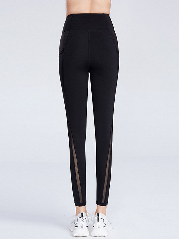 Damen Leggings Yogahose mit Mesh HS291