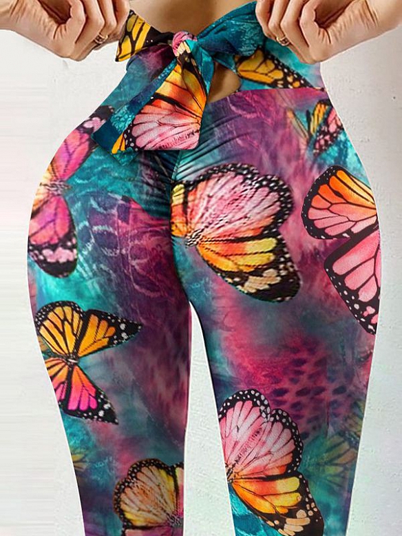 Damen Gemusterte Yogahose HS491