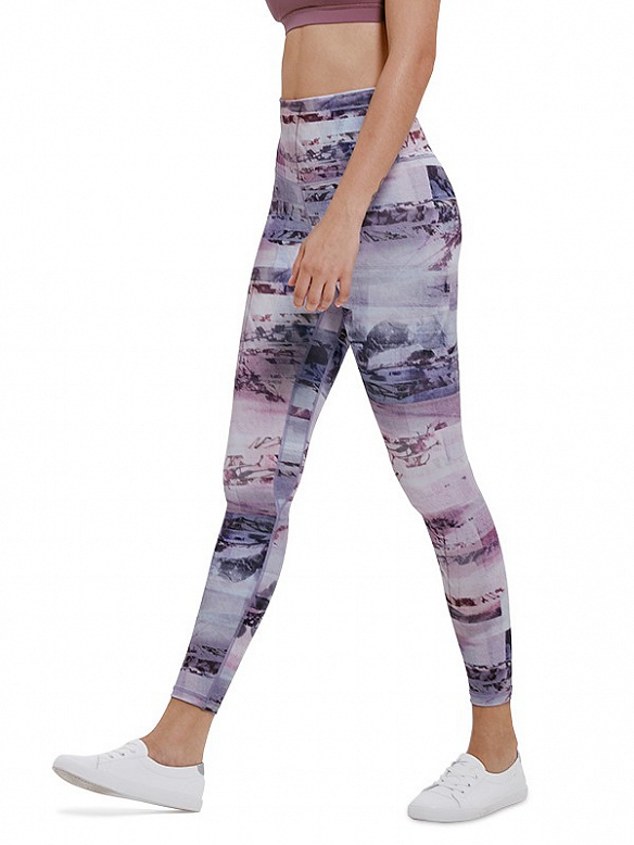 Gemusterte Yogahose Atmungsaktive Leggings HS175