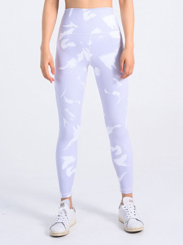 Digital gedruckt hohe Taille Yoga Leggings schnell trocken dehnbar laufen Übung Hosen HS681