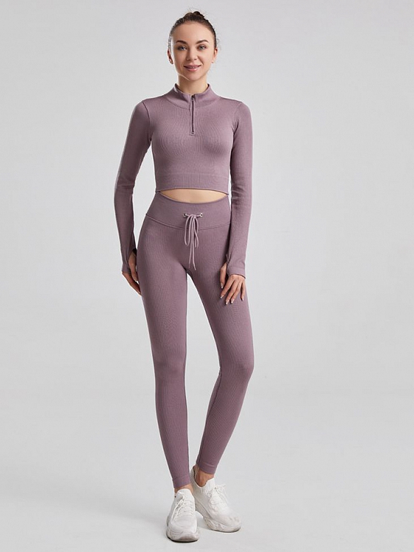 Neue Yoga-Kleidung mit Kordelzug für Herbst und Winter  ST218