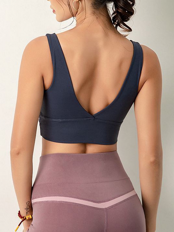 Rückenfreie Yoga Sport BH Bra Top FT031
