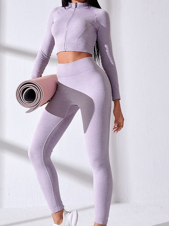 Nahtlose Sportbekleidung Top Yoga Anzug Set ST311