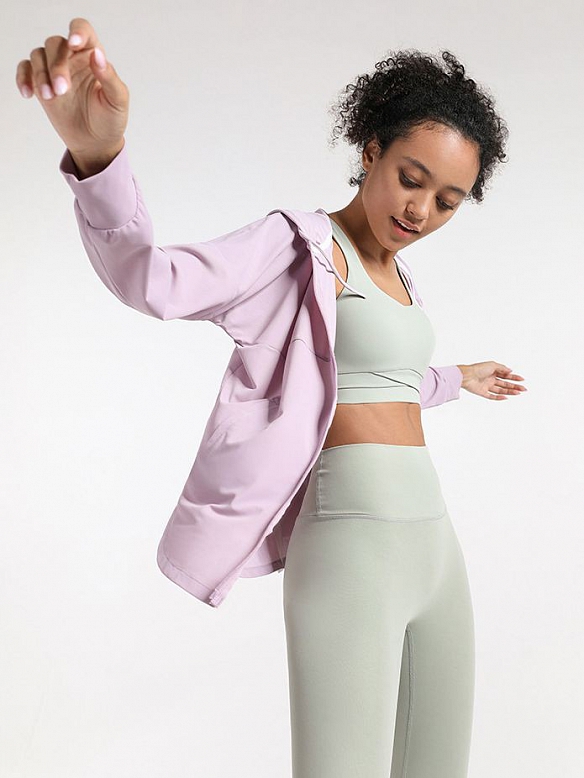 Damen Sport Kapuzenshirt mit Reißverschluss FT210