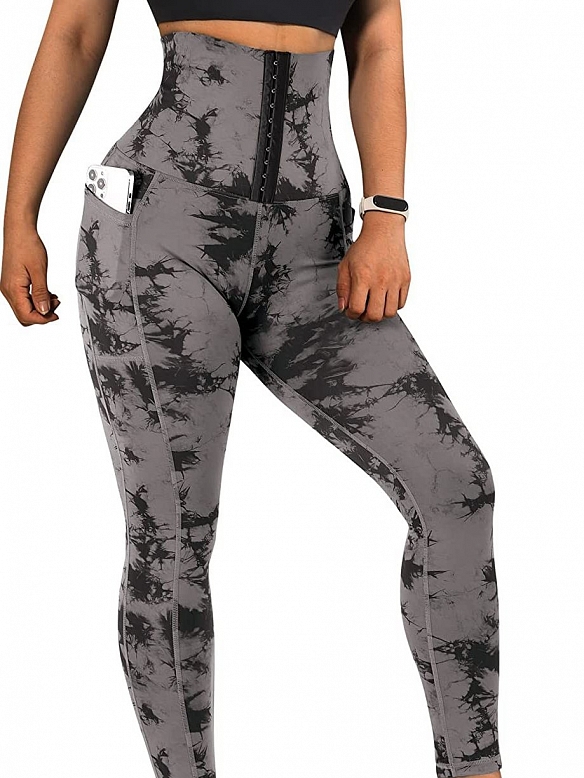 Sport-Patchwork-Taschenhose in Batik-Optik HS926