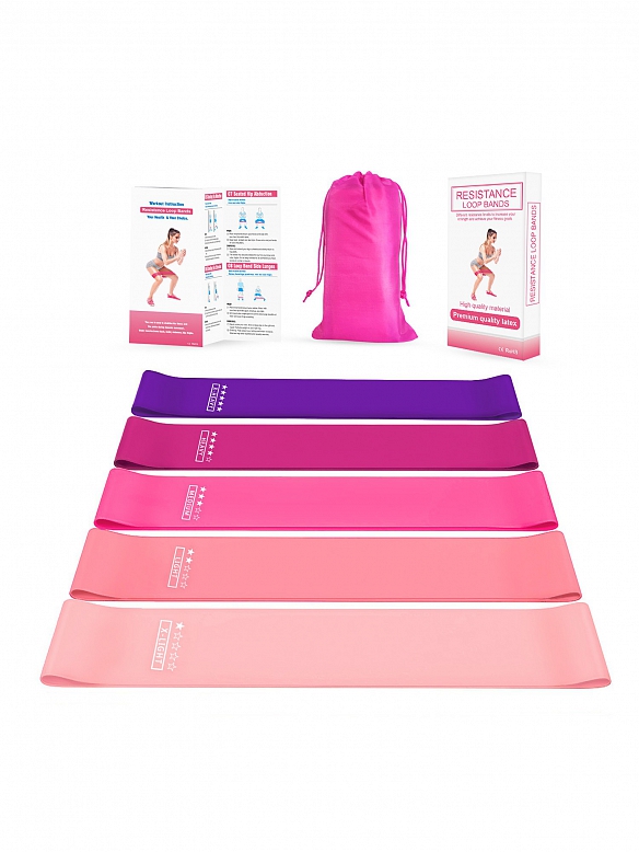 Wiederstandsbänder-Das Perfekte Homeworkout-5 Stück AS004