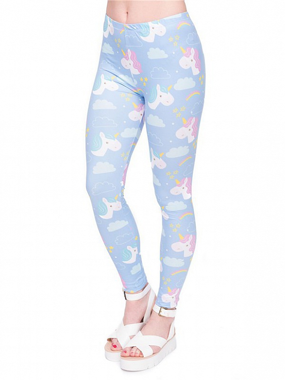 Damen Gemusterte Leggings Sporthose HS289