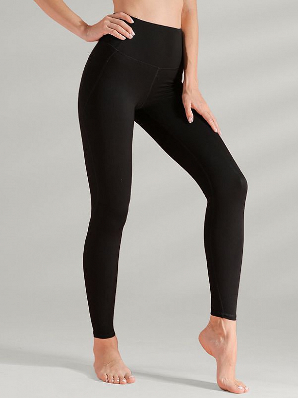 Damen hoch Taille Sporthose Leggings mit Taschen HS370