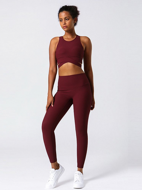 T-Line Free Sports Leggings Seitentaschen Pfirsich Hintern Workout Hosen HS760