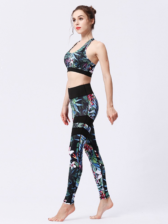 Gemustertes Yoga-Set ST021