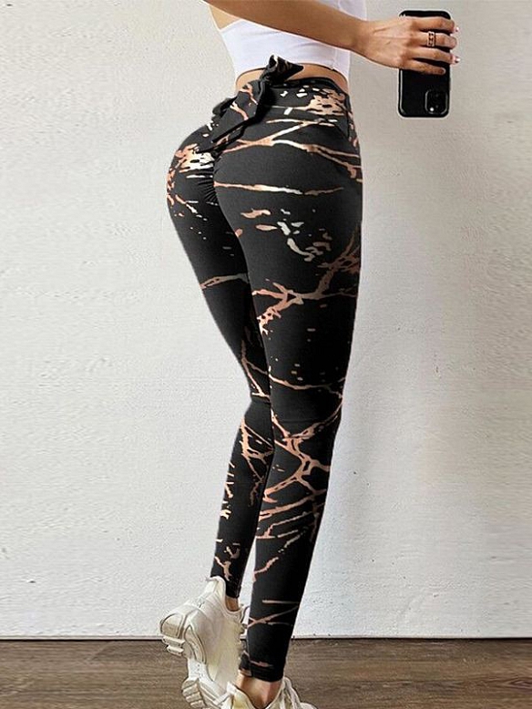 Damen Gemusterte Yogahose HS491