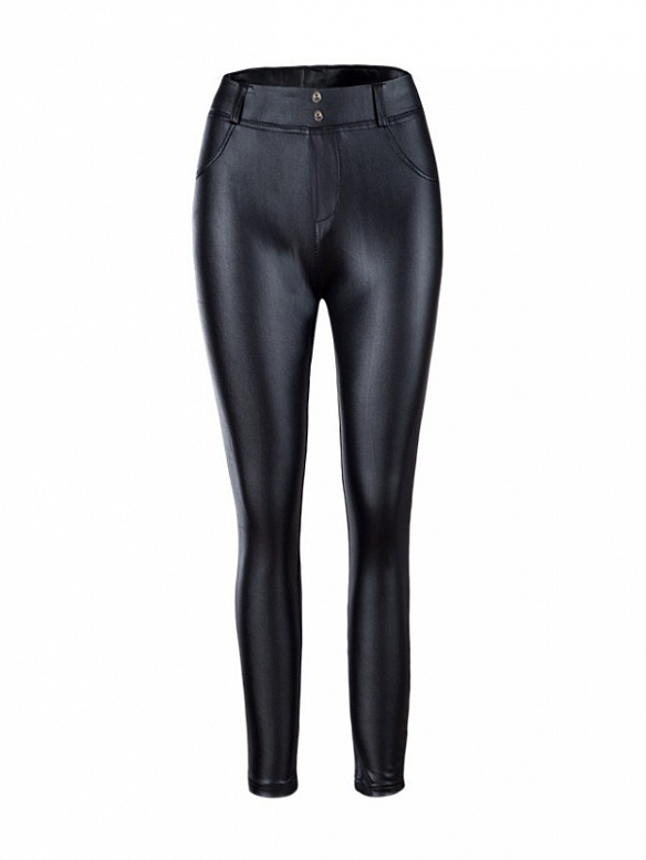 Damen Push Up  PU  Leggings  HS403