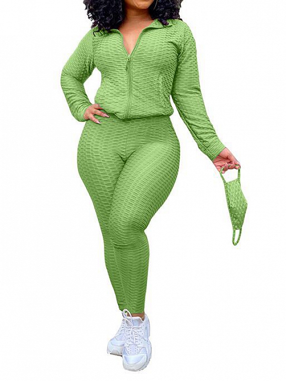 Damen 3er-Set Activewear Set mit Mundschutz  ST155