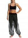 Damen Gemusterte Haremshose Yogahose für Sommer HS509